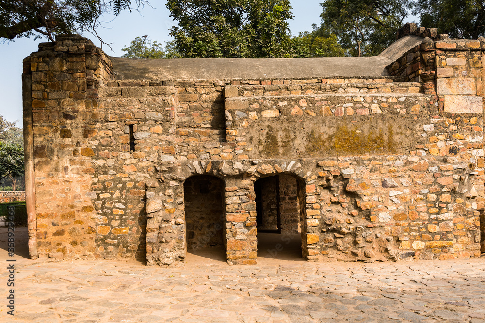 It's Qutb complex (Qutub), an array of monuments and buildings at Mehrauli in Delhi, India. UNESCO World Heritage Site