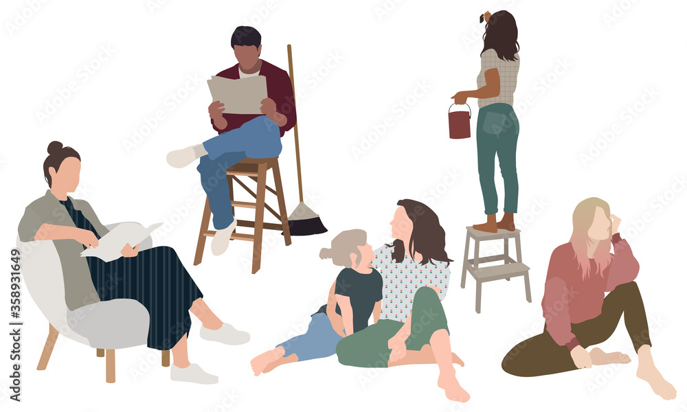 People: Indoor Activities - Flat Images For Architectural and Urban ...