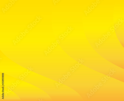 Yellow background with waves. Gradient For the design of brochures and flyers. Trending style.