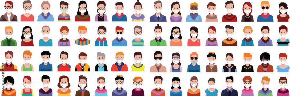 High quality avatar, people vector icons High quality avatar, people vector icons