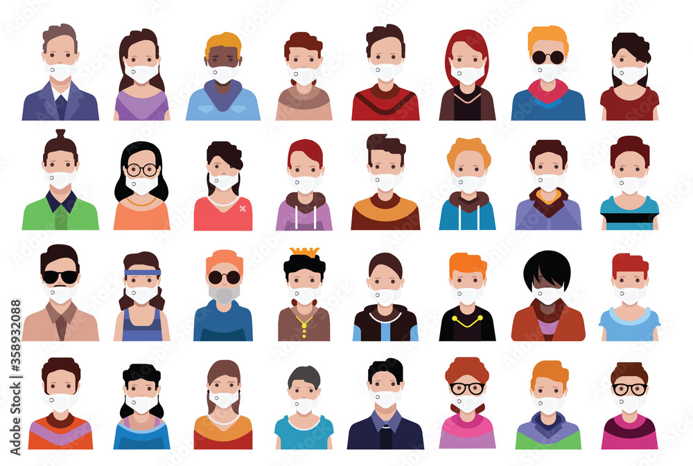 High quality avatar, people vector icons