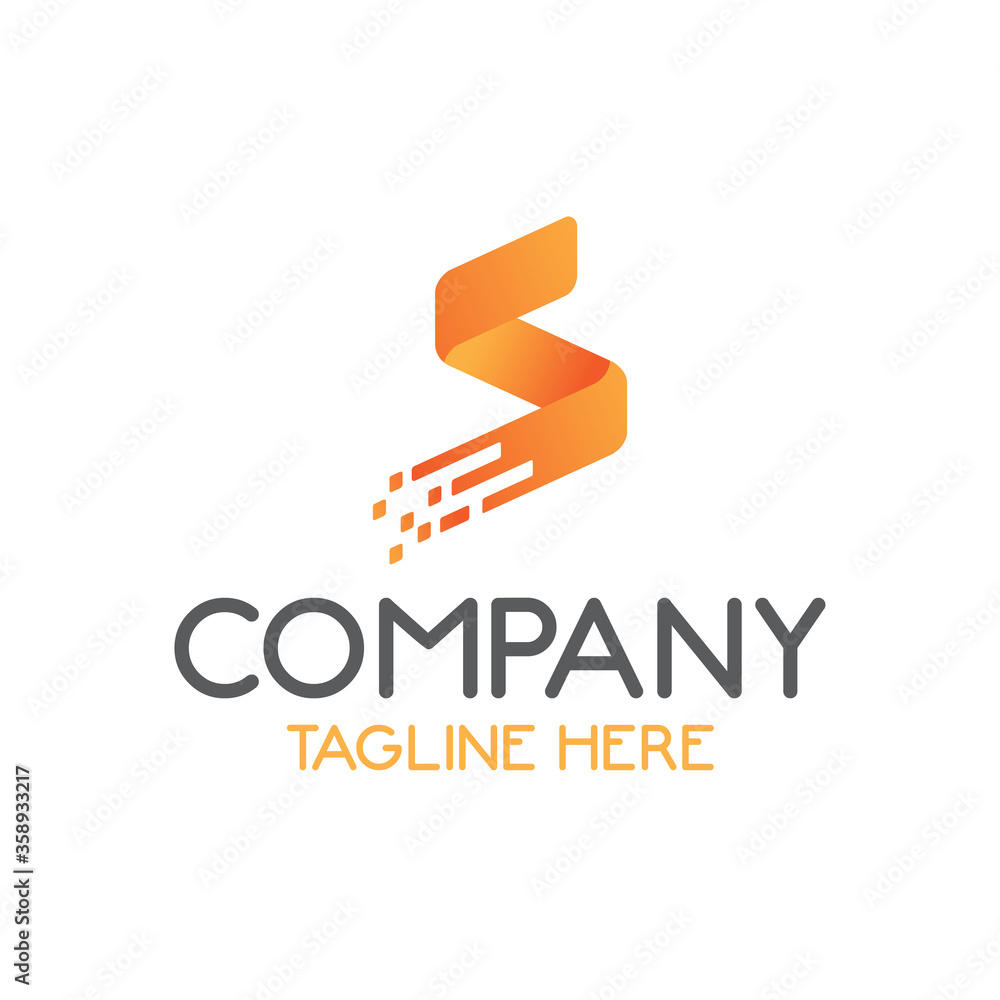 S letter logo template