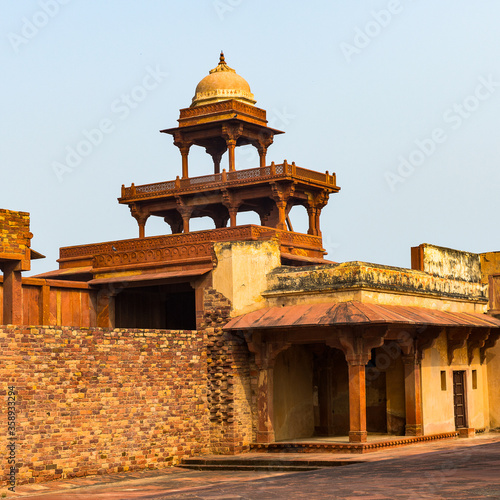 It's Fatehpur Sikri, a city in the Agra District of Uttar Pradesh, India. UNESCO World Heritage site.