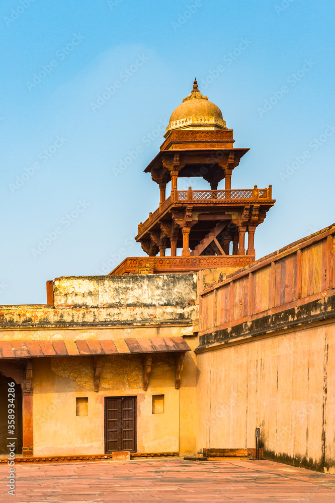 It's Architecture of the Fatehpur Sikri, a city in the Agra District of Uttar Pradesh, India. UNESCO World Heritage site.