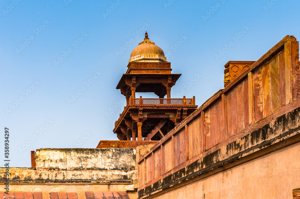 It's Architecture of the Fatehpur Sikri, a city in the Agra District of Uttar Pradesh, India. UNESCO World Heritage site.