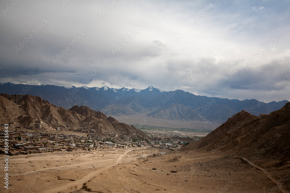 Leh city landscape, Ladakh, India