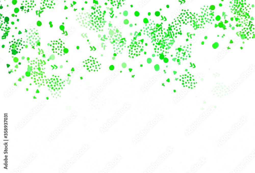 Dark Green vector backdrop with memphis shapes. Dark Green vector backdrop with memphis shapes.