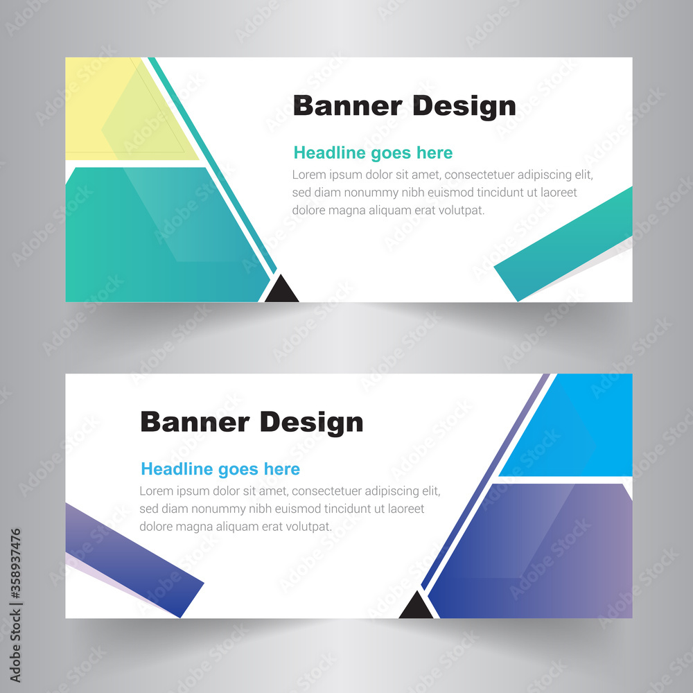 Fototapeta premium Corporate Business Concept Bannar Design. Web Banner Template.