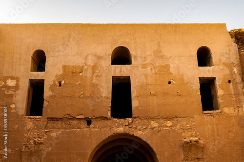 It's Interior of the Qasr Kharana, one of the best-known of the desert castles in eastern Jordan photo