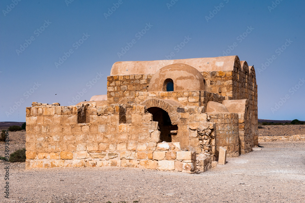 It's Qasr Amra, a desert castle in Jordan. UNESCO World Heritage site