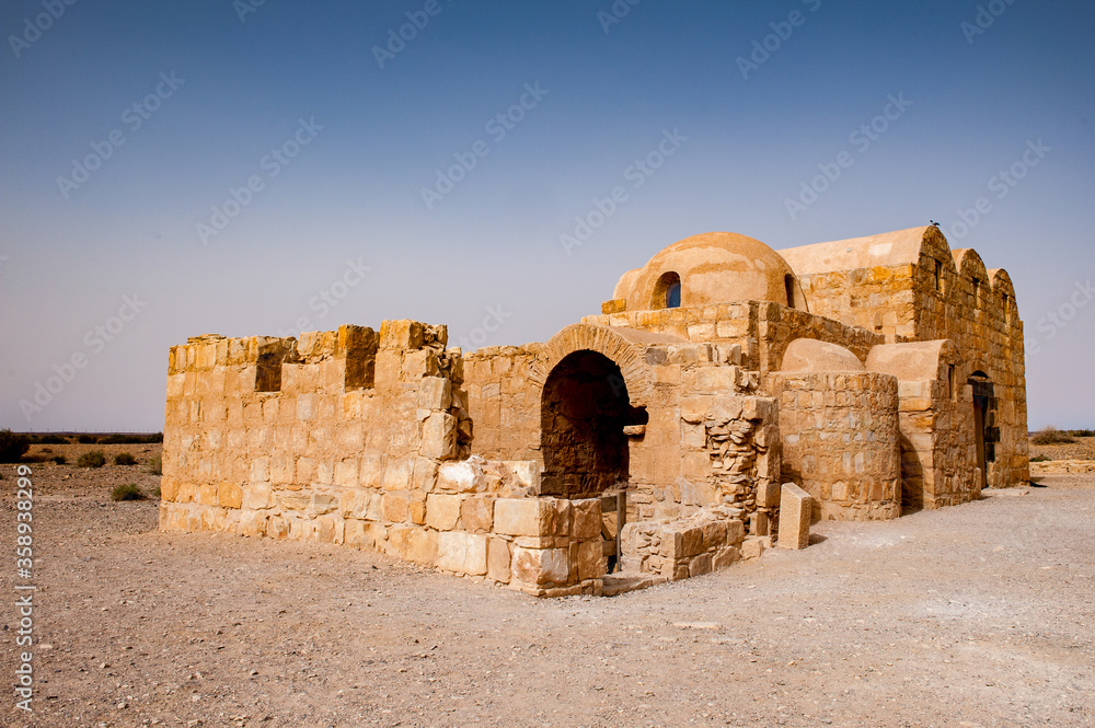 It's Qasr Amra, a desert castle in Jordan. UNESCO World Heritage site It's Qasr Amra, a desert castle in Jordan. UNESCO World Heritage site