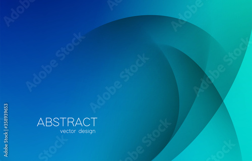 Abstract blue colorful vector background, color flow liquid wave for design brochure, website, flyer.