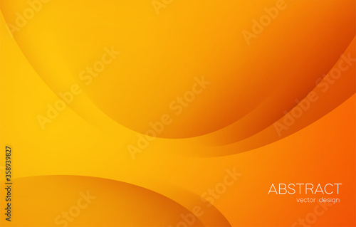 Abstract colorful vector background, orange color banner with smooth line and shadow. Template for design brochure, website, flyer.