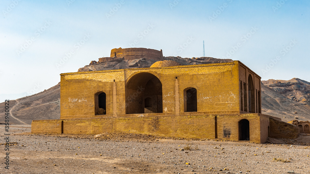 It's Zoroastrian achitecture, Towers of Silence, Yazd, Iran