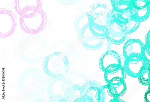 Light Green, Red vector backdrop with dots.