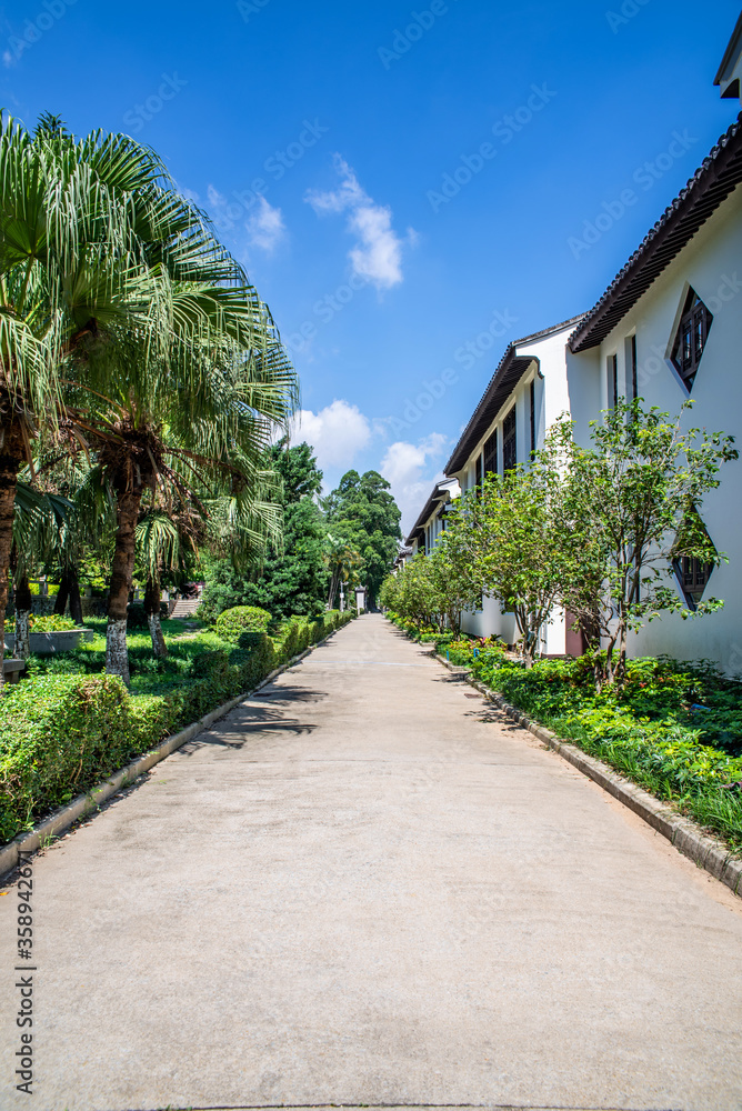 Scenery of a street in Nansha Water Town, Guangzhou, China Scenery of a street in Nansha Water Town, Guangzhou, China
