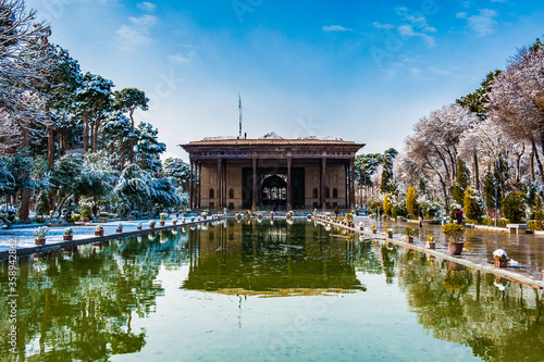 It's Chehel Sotoun (Forty Columns Palace), Isfahan, Iran. UNESCO World Heritage Site photo