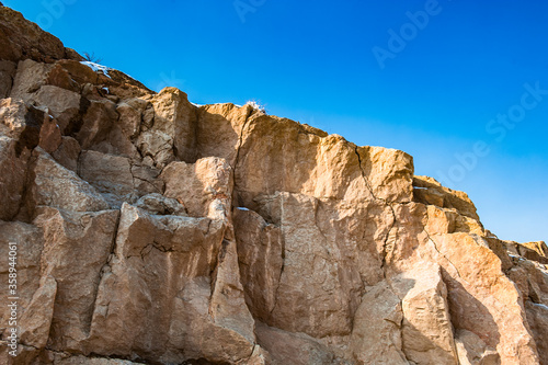 It's Rock in winter in Iran