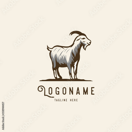 Abstract goat logo template - Eps 10