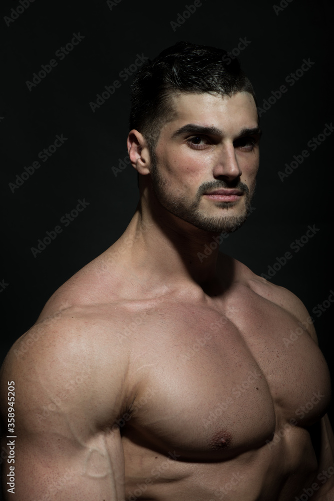 Portrait of bodybuilder Portrait of bodybuilder