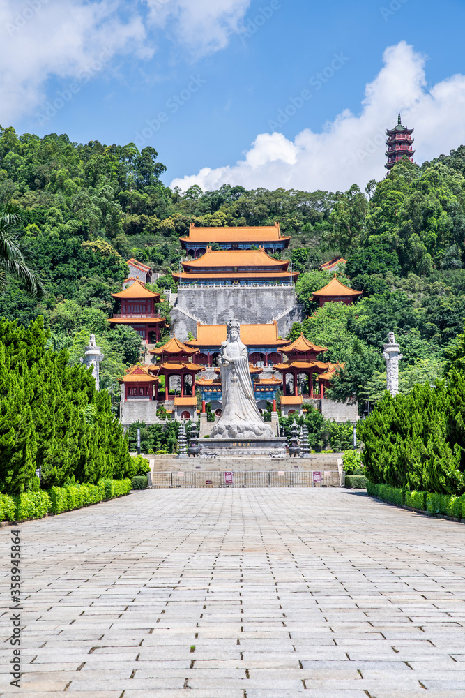 Ταπετσαρία Scenery of Thean Hou Temple in Nansha, Guangzhou, China