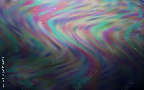 Dark Gray vector pattern with night sky stars. Modern abstract illustration with Big Dipper stars. Pattern for futuristic ad, booklets.