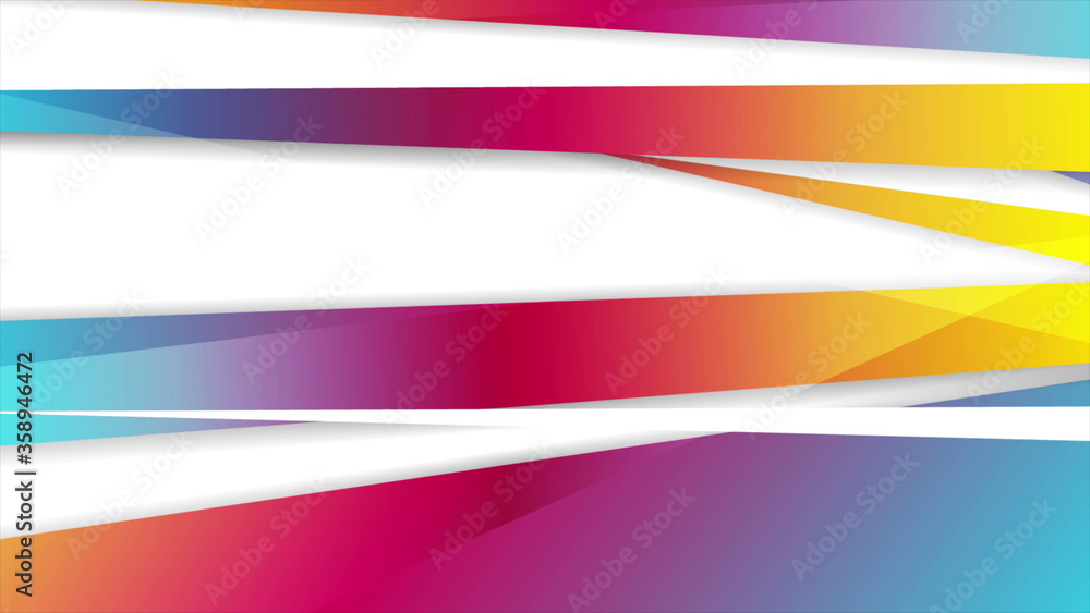 Abstract vibrant stripes corporate background