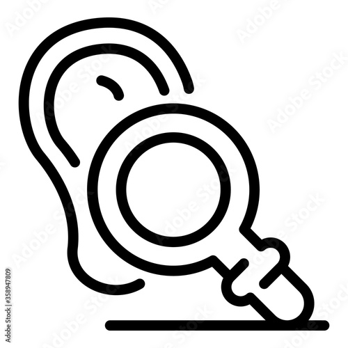 Inspector audit icon. Outline inspector audit vector icon for web design isolated on white background