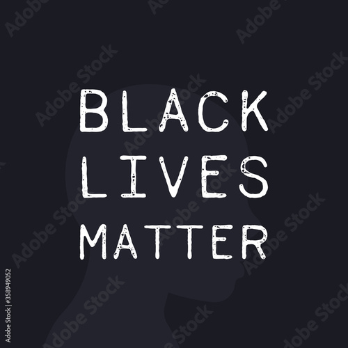 black lives matter poster, vector