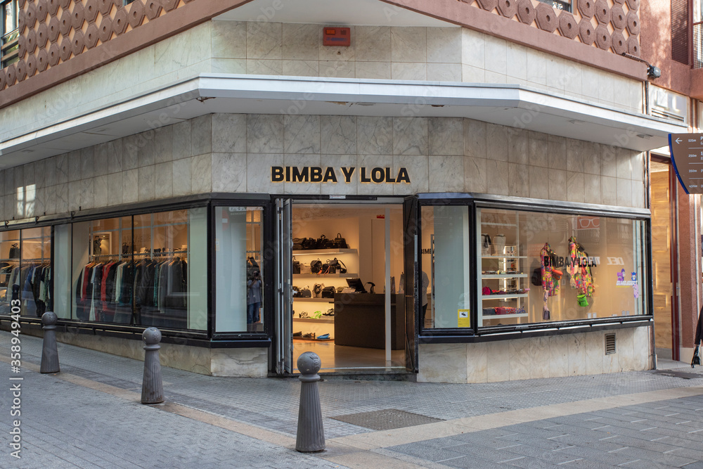 Santa Cruz de Tenerife, SPAIN - December 24, 2019: BIMBA y LOLA store is a  Galician company offers fashion clothing and accessories Stock Photo |  Adobe Stock