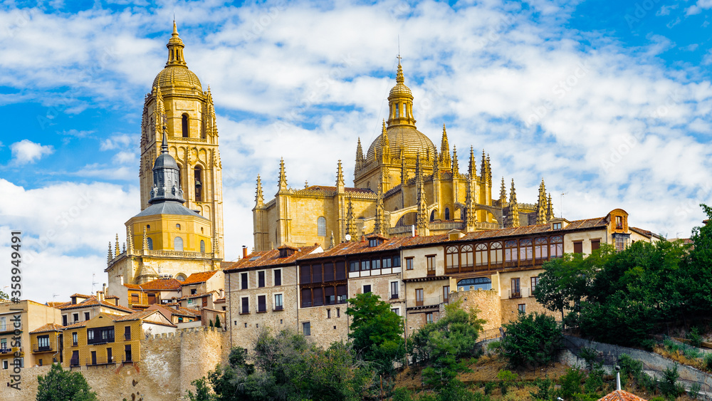 It's Segovia cityscape, Spain