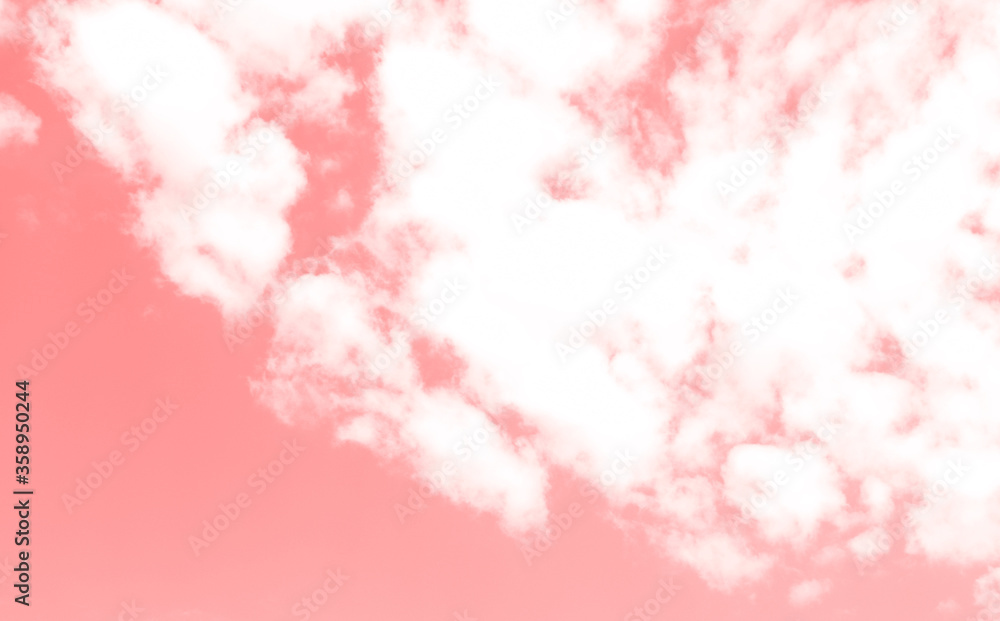 Background of white clouds in the sky. Texture