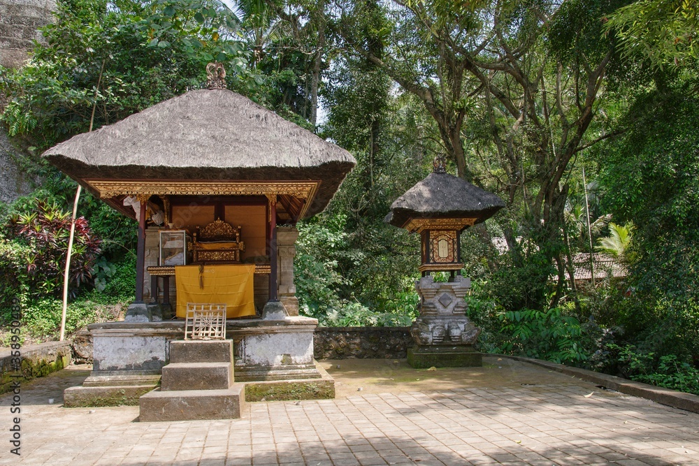 Hindu altar in Gunung Kawi temple complex on Bali island. Hindu altar in Gunung Kawi temple complex on Bali island.