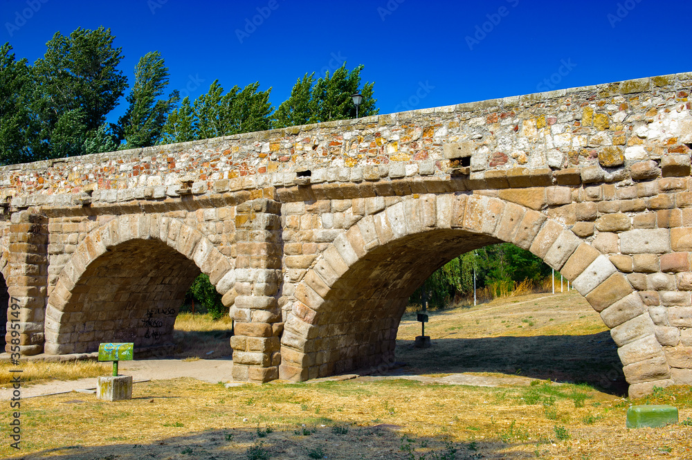 It's Roman bridge of Salamanca, Spain