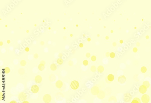 Light Yellow vector texture with disks.