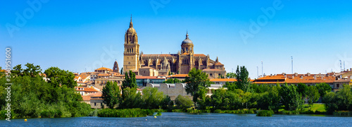 It's Panorama of the Old City of Salamanca, UNESCO World Heritage