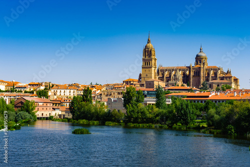 It s Old City of Salamanca  UNESCO World Heritage. And river Tormes  Salamanca  Spain