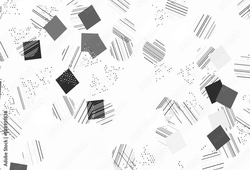 Light Gray vector backdrop with lines, circles, rhombus. Light Gray vector backdrop with lines, circles, rhombus.