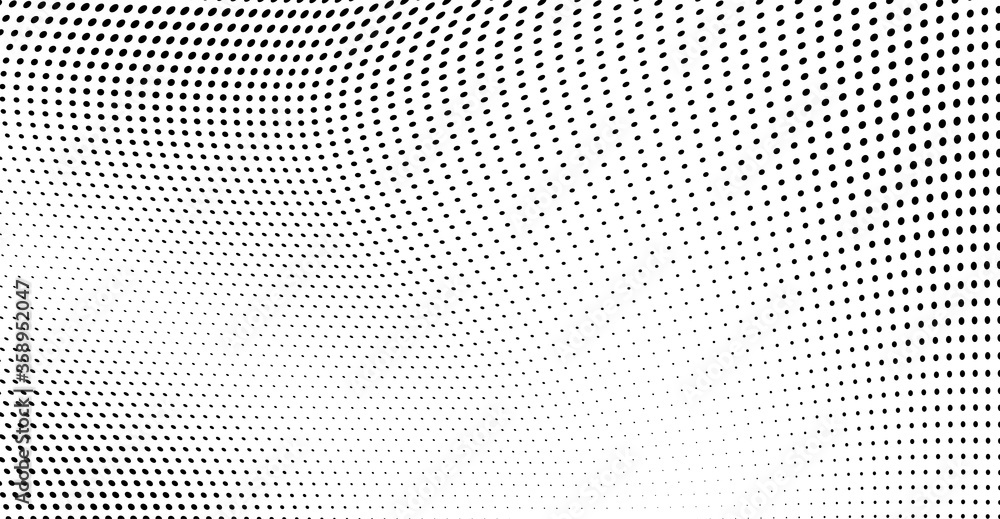 Abstract halftone wave dotted background