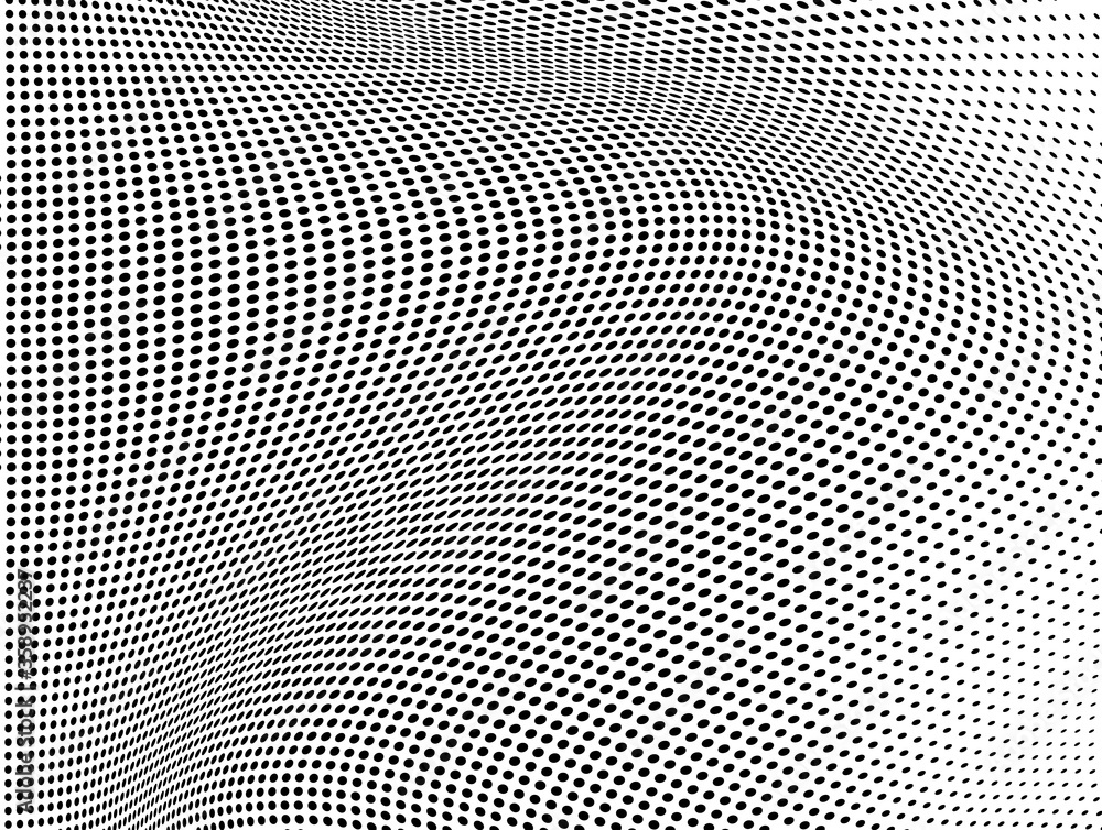 Abstract halftone wave dotted background Abstract halftone wave dotted background