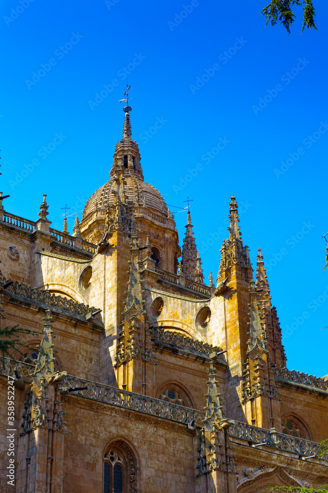 It's New Cathedral (Catedral Nueva), one of the two cathedrals of Salamanca, Spain.