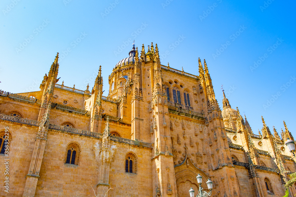It's Facade of the Old Cathedral, Salamanca, Spain