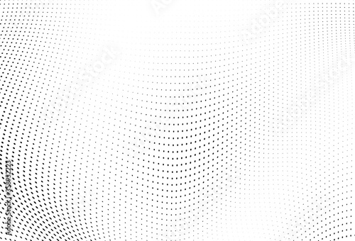 Abstract halftone wave dotted background