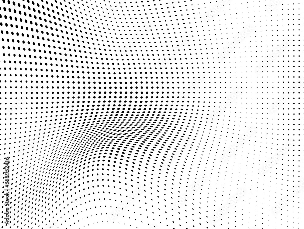 Abstract halftone wave dotted background Abstract halftone wave dotted background