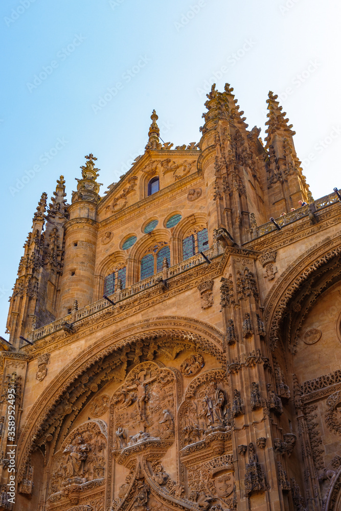 It's New Cathedral (Catedral Nueva), Old City of Salamanca, Spain. UNESCO World Heritage