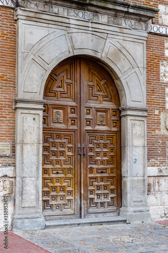 It s Door to the church in Spain