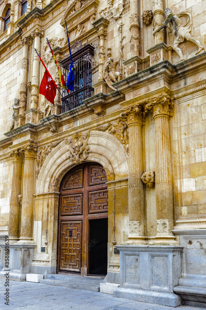 It's Door of the Alcala University, Alcala de Henares, Spain