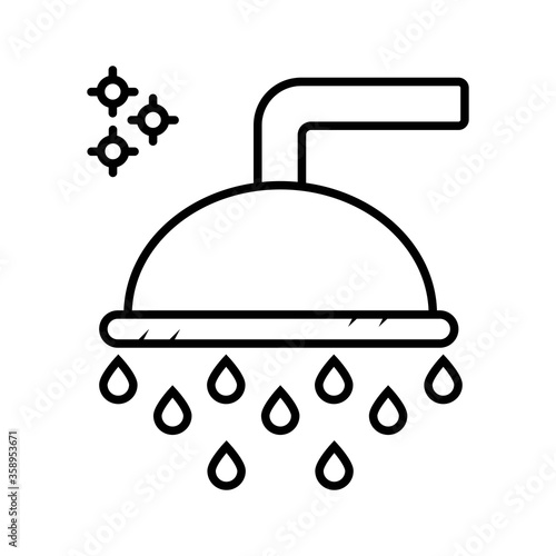 Принти на полотні Shower Head Icon - Illustration photo