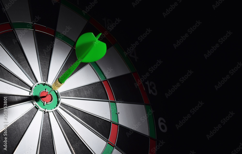 Dartboard with darts arrow hitting the center. Marketing concept. Dartboard with darts arrow hitting the center. Marketing concept.