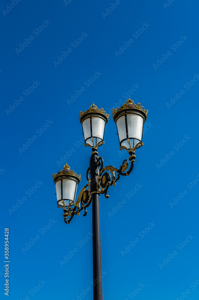 It's Lamp post inAranjuez, Community of Madrid, Spain. UNESCO World Heritage It's Lamp post inAranjuez, Community of Madrid, Spain. UNESCO World Heritage